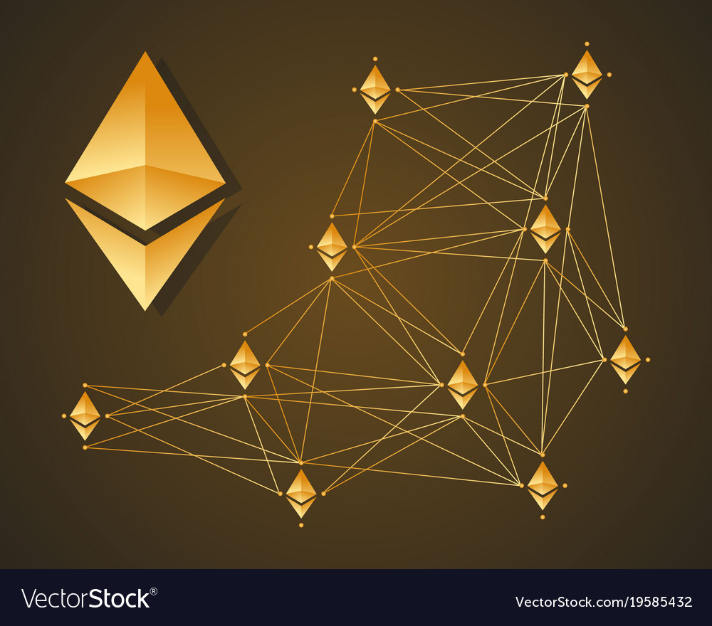 Blockchain ethereum background style collection