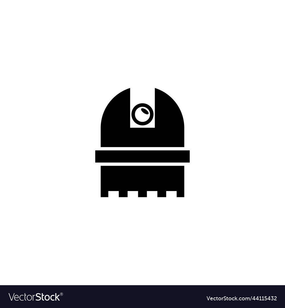 Comet observatory astronomy telescope flat icon