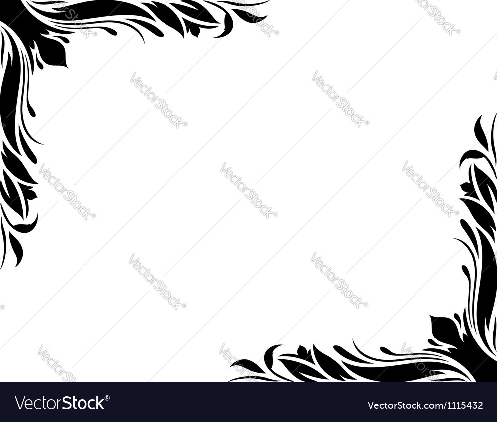 Download Decorative border style 2 large Royalty Free Vector Image