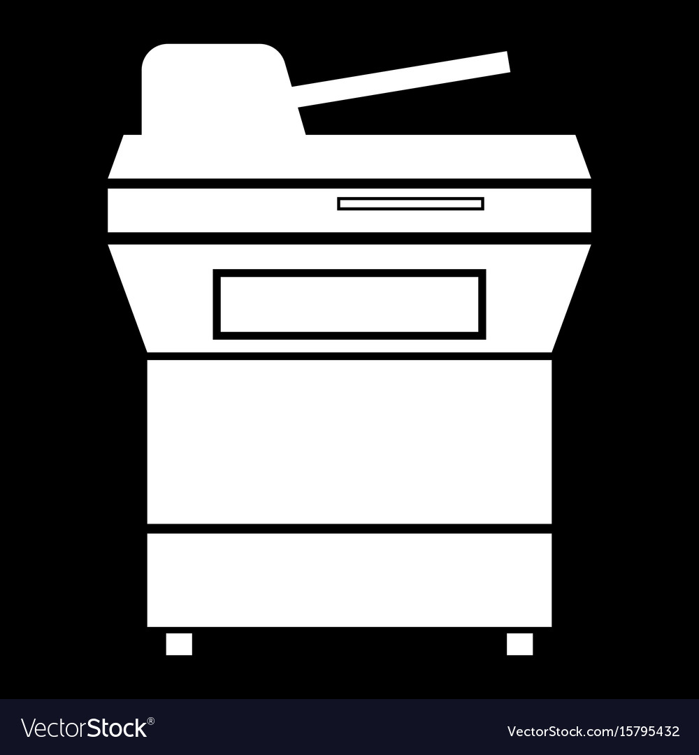 Multifunction printer or automatic copier icon Vector Image