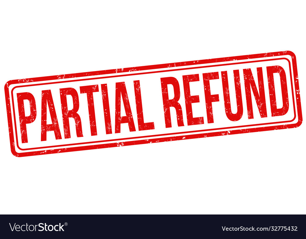 partial-refund-sign-or-stamp-royalty-free-vector-image