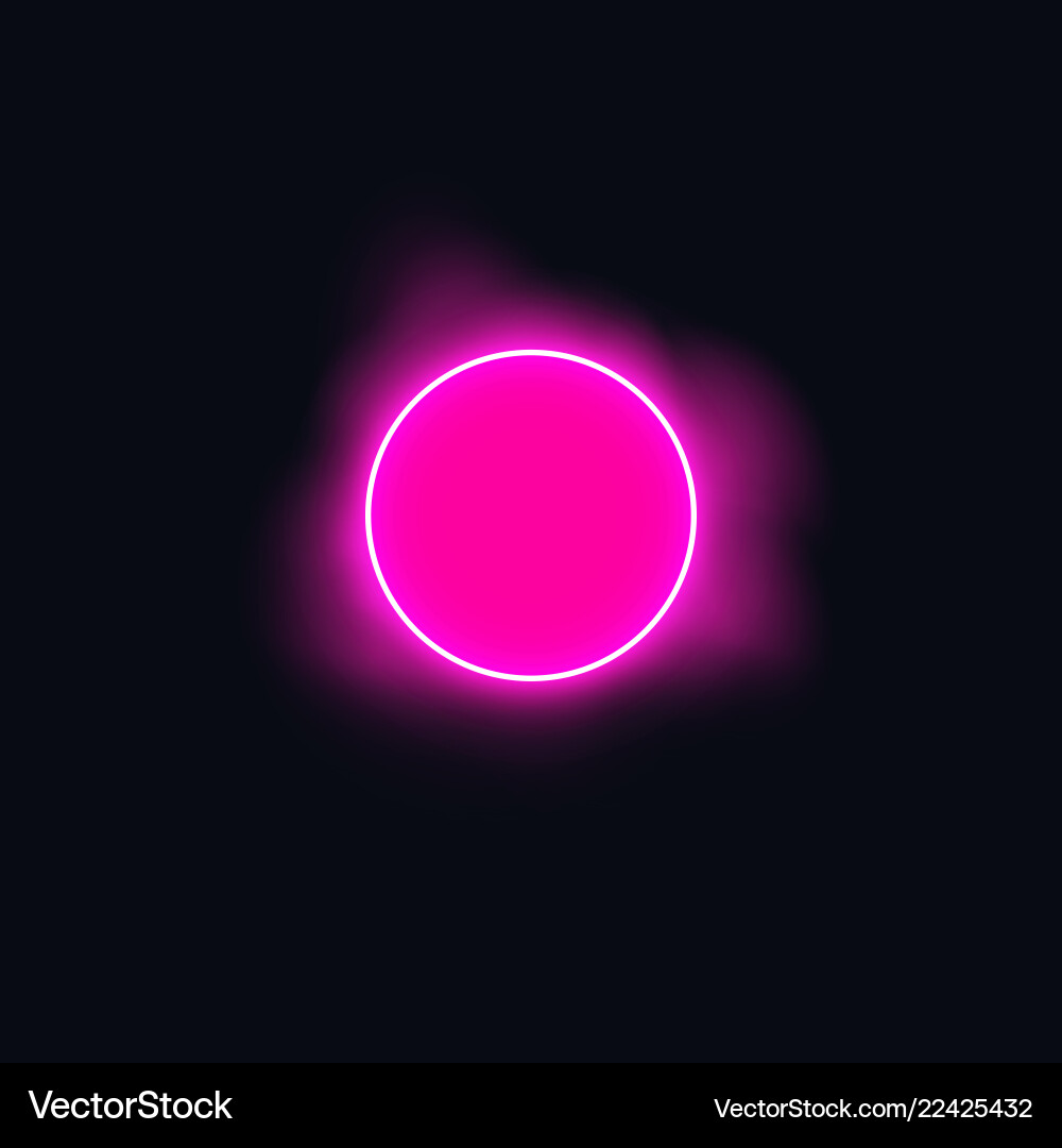 Red Round Frame With Smoke Shining Circle Banner Vector Image