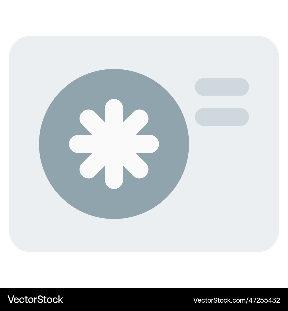 Window air conditioner with advanced cooling Vector Image