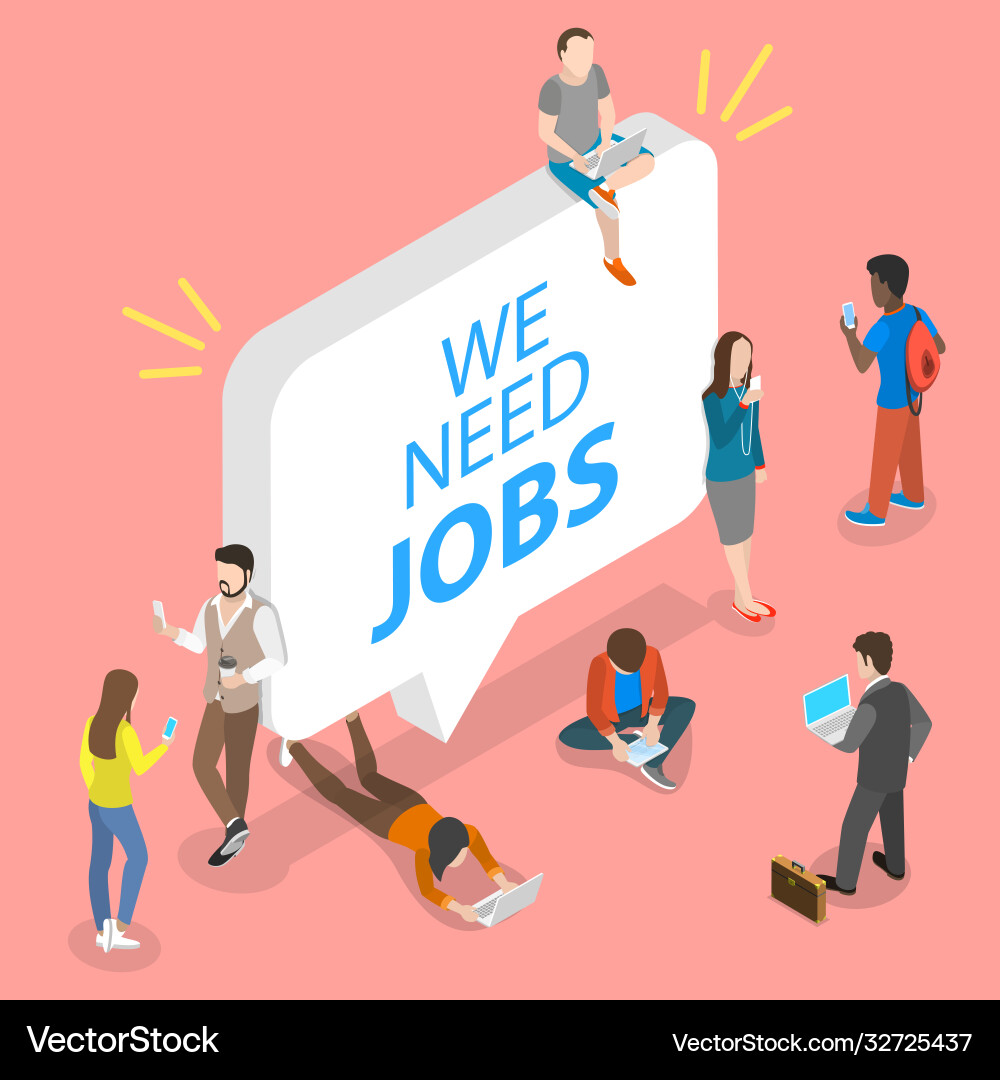 3d isometric flat conceptual Royalty Free Vector Image