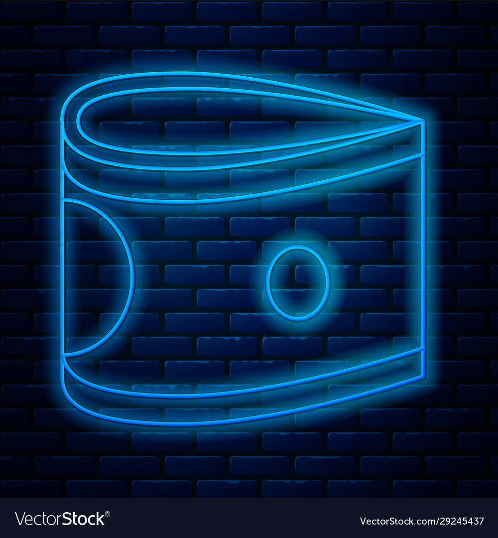 Glowing Neon Linie Stapel Papier Geld-Symbol vector image Glowing Neon Linie Stapel Papier Geld-Symbol