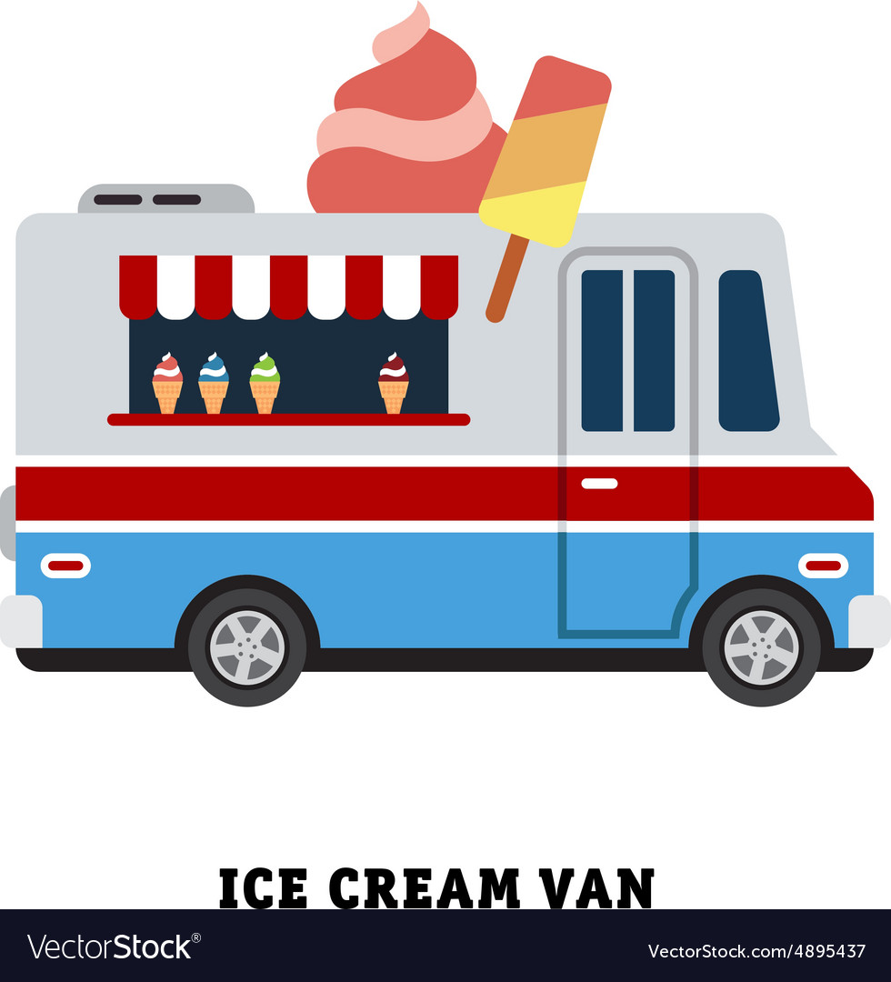 Trailer fast food isolated