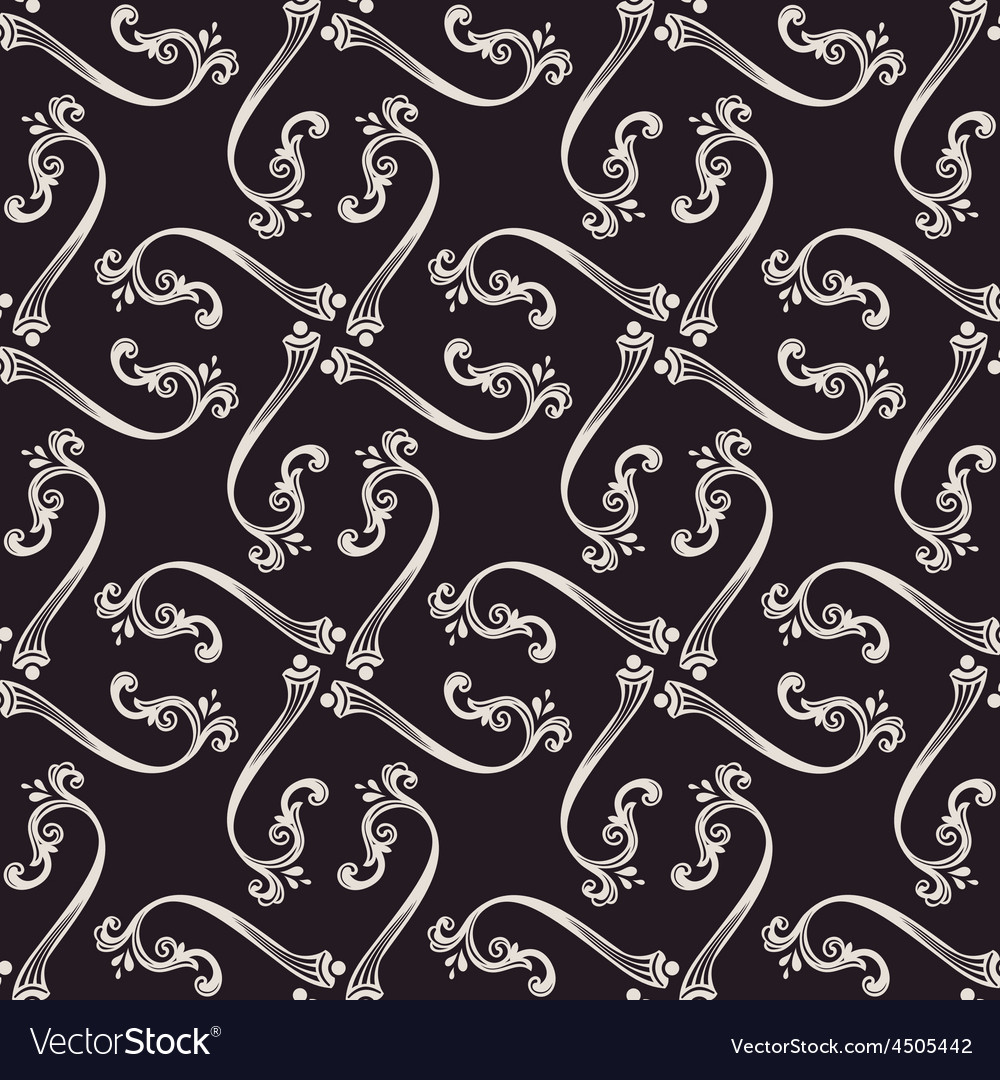 Baroque Floral Wallpaper