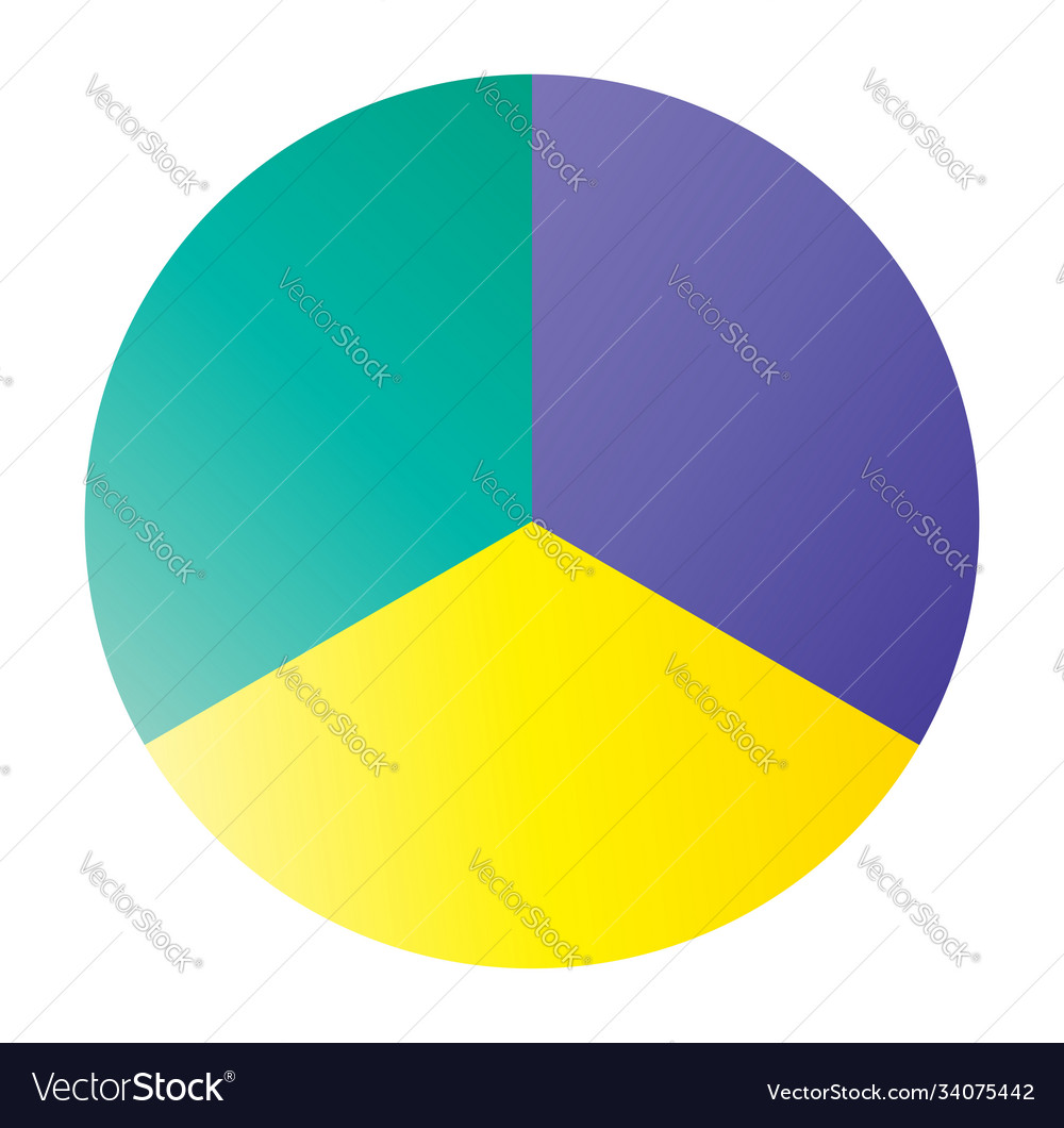 Circle pie chart diagram icon from 2 to 20 Vector Image