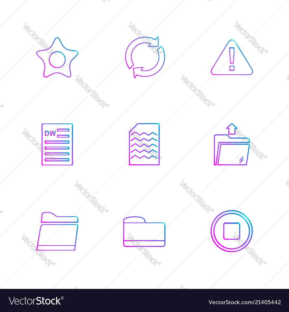 Folder files directory search code eps icons
