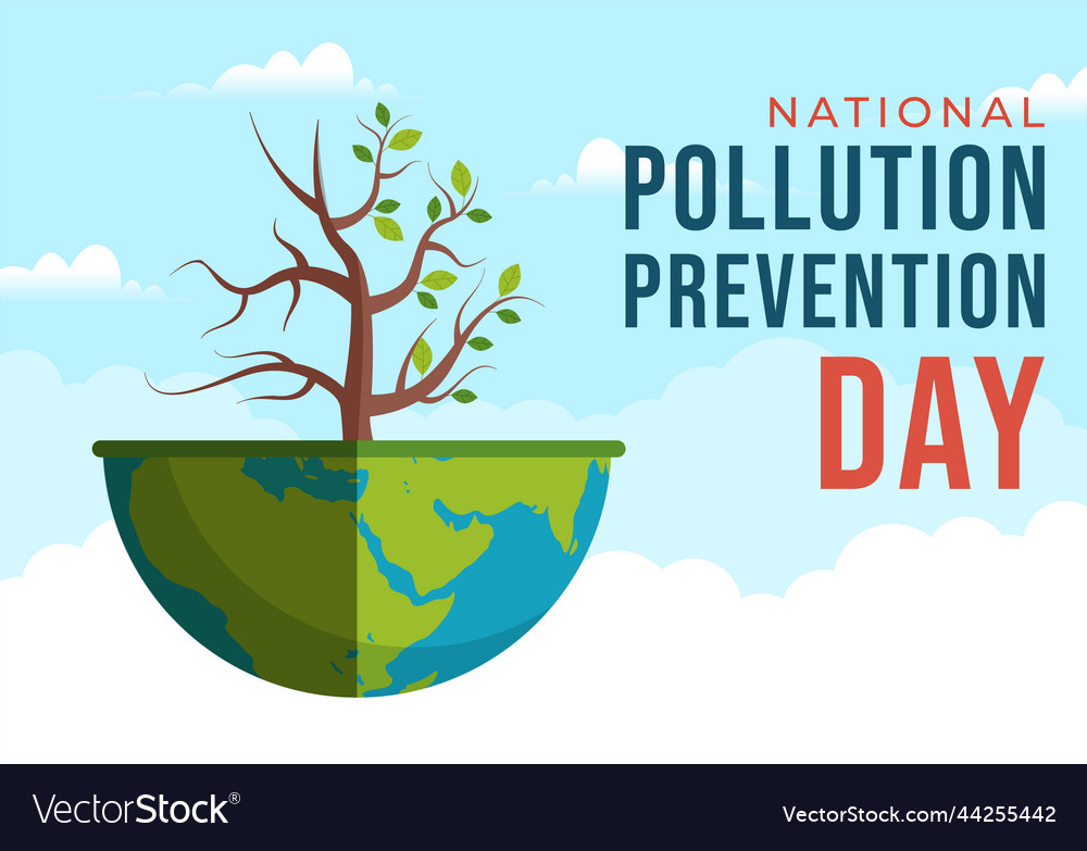 National pollution prevention day for awareness Vector Image