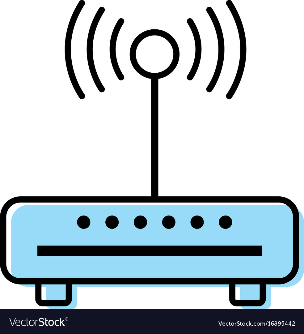 Router wifi connection network technology Vector Image