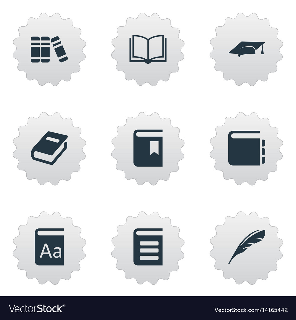 Set of simple knowledge icons