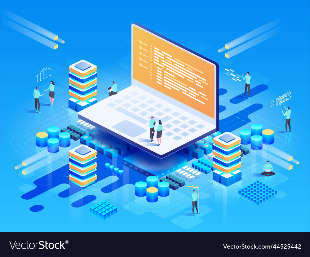 Software web development programming concept vector image Software web development programming concept