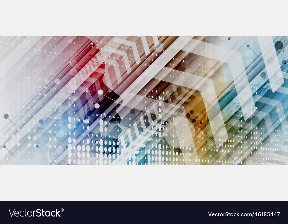 Artificial intelligence technology web background vector image Artificial intelligence technology web background