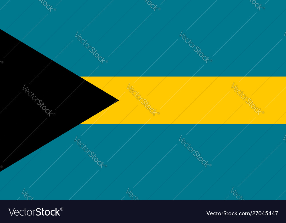 Bahamas national flag nassau Royalty Free Vector Image