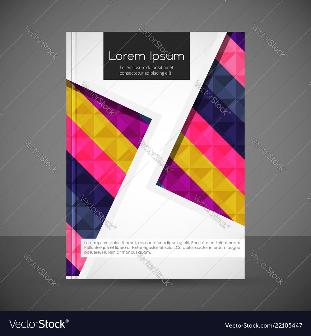 Brochure design with abstract pattern background