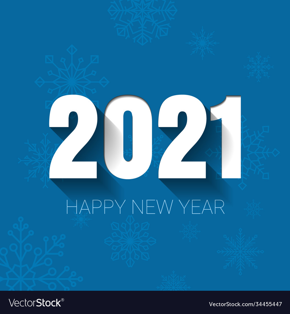 Celebration 2021 new year for christmas template Vector Image