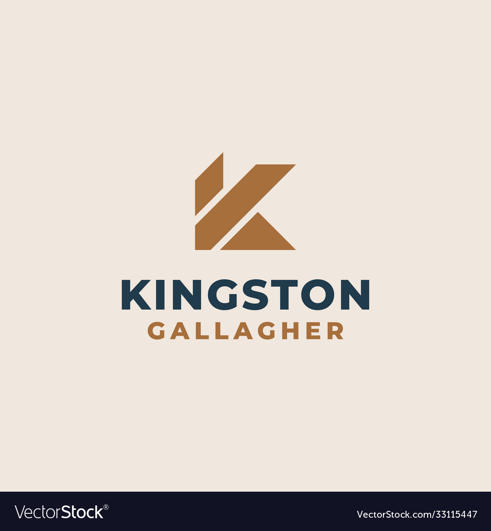 Creative professional trendy monogram k logo