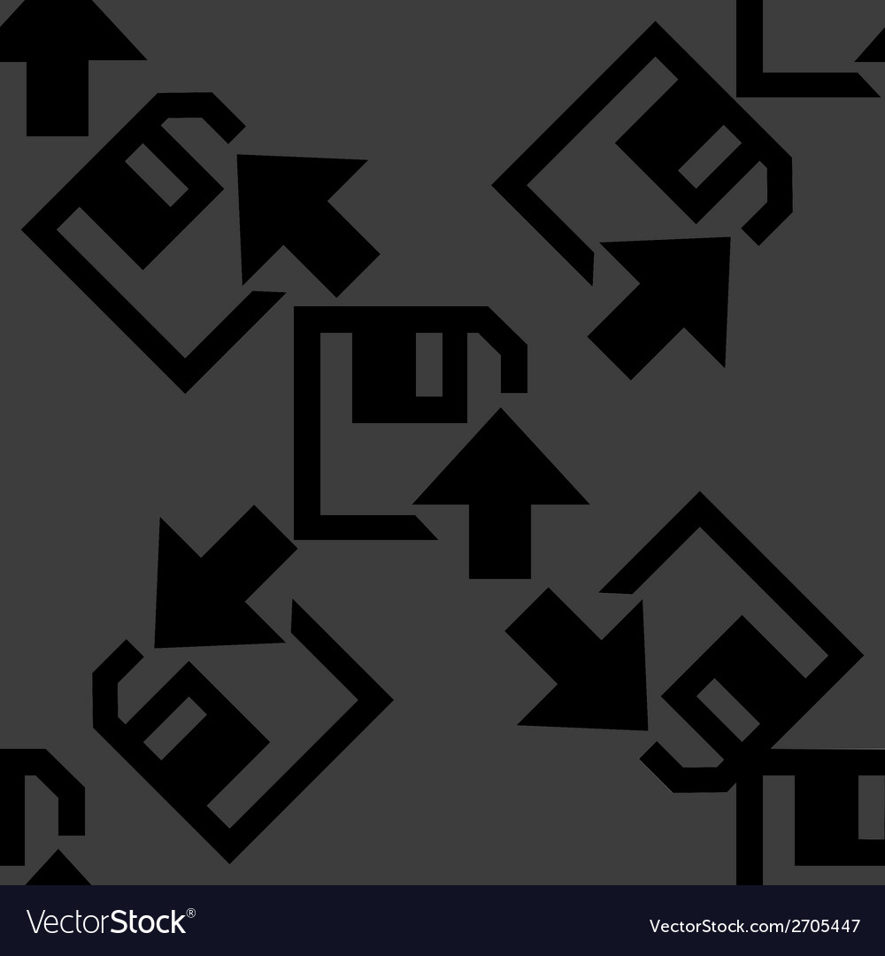 Floppy disk upload web icon flat design seamless