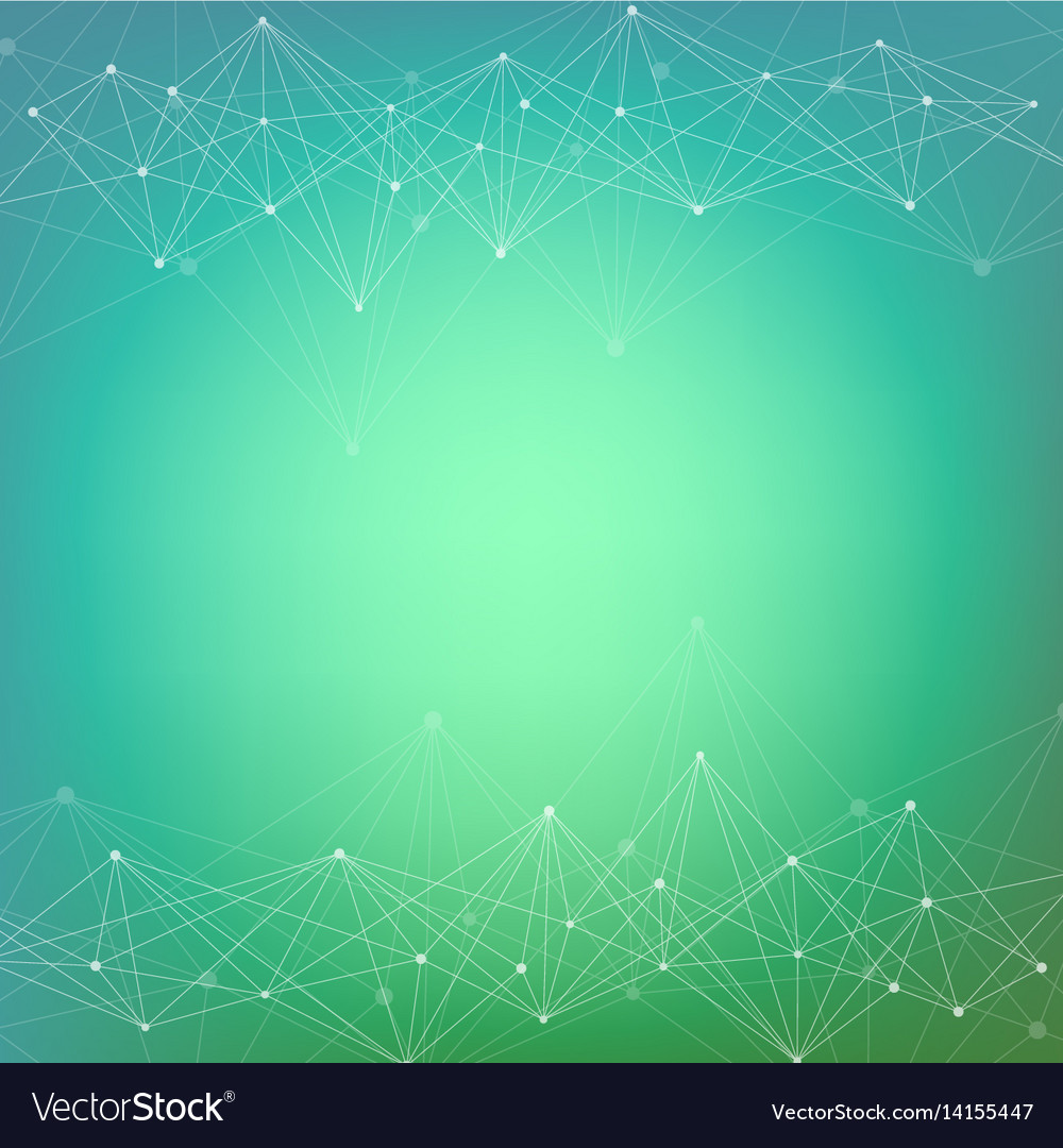 Geometric abstract background with connected line