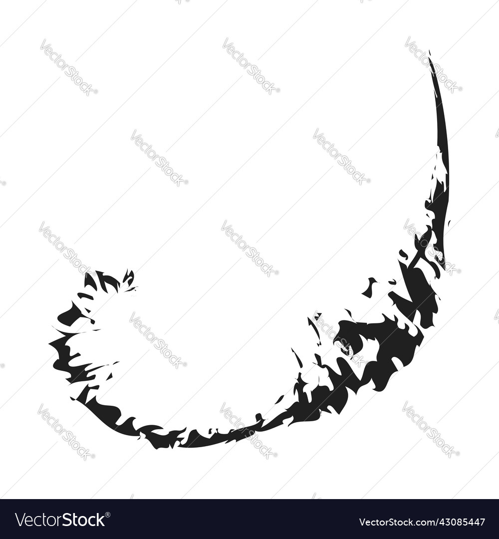 Grungy textured spiral design element vector image Grungy textured spiral design element