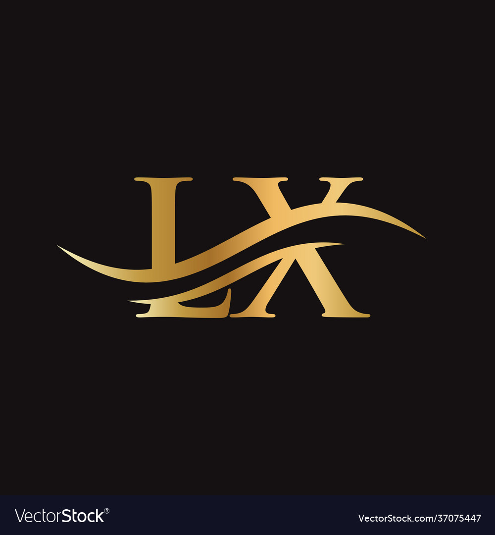 Lx Letter Linked Logo For Business And Company Vector Image