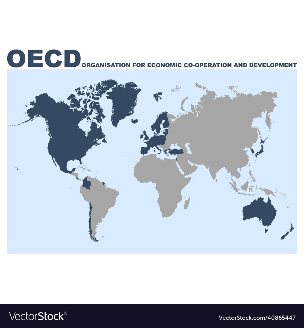 Map with location of the oecd