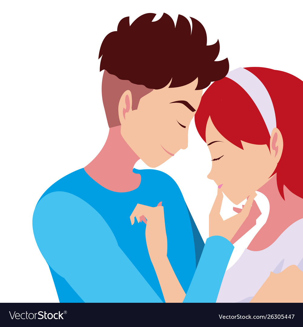 Romantic Couple Hugging Love Image Royalty Free Vector Image