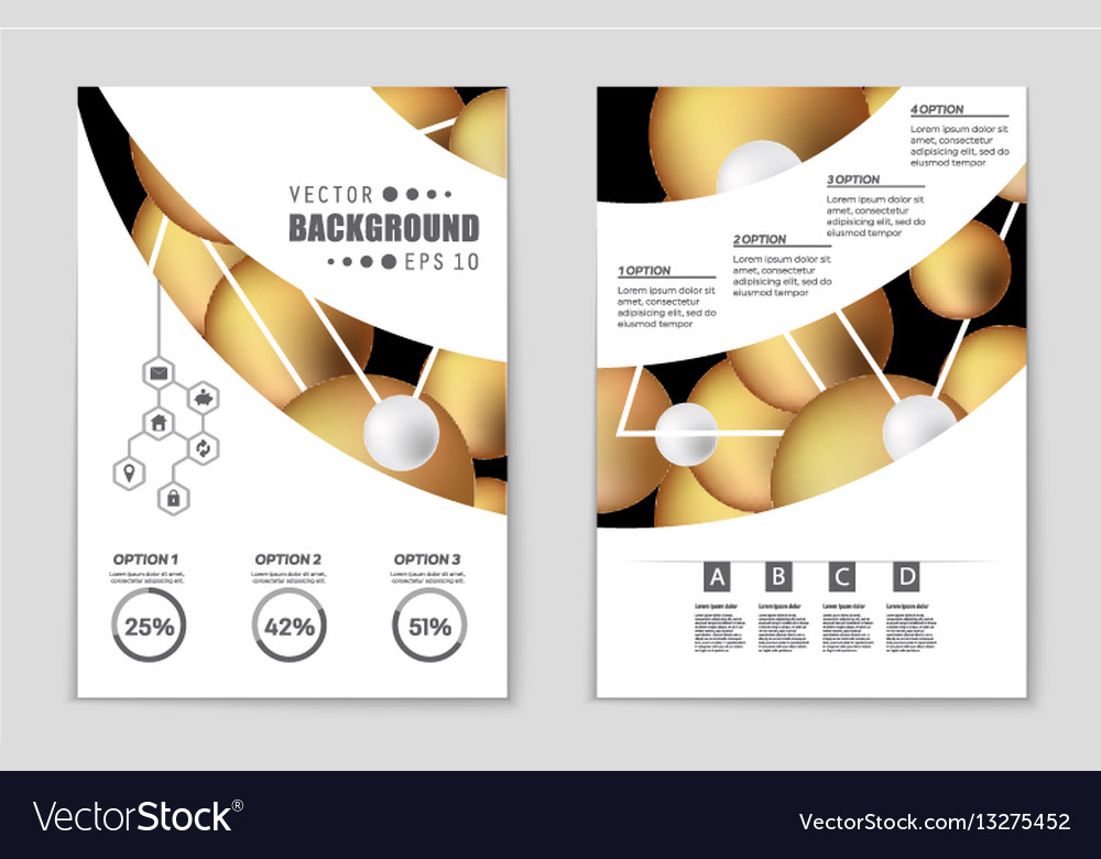 Abstract layout background set for art