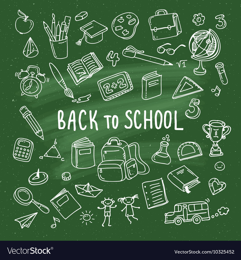 Back to school Royalty Free Vector Image - VectorStock