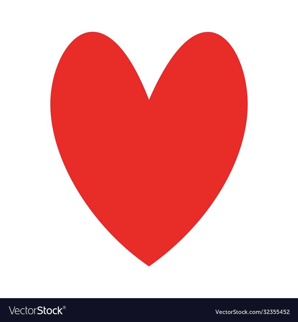 Heart flat style icon design