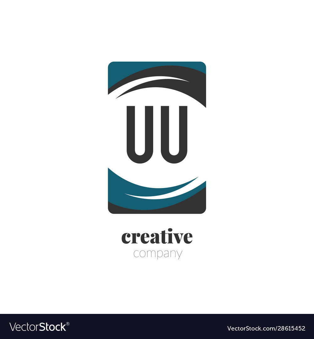 Initial letter uu creative abstract logo template