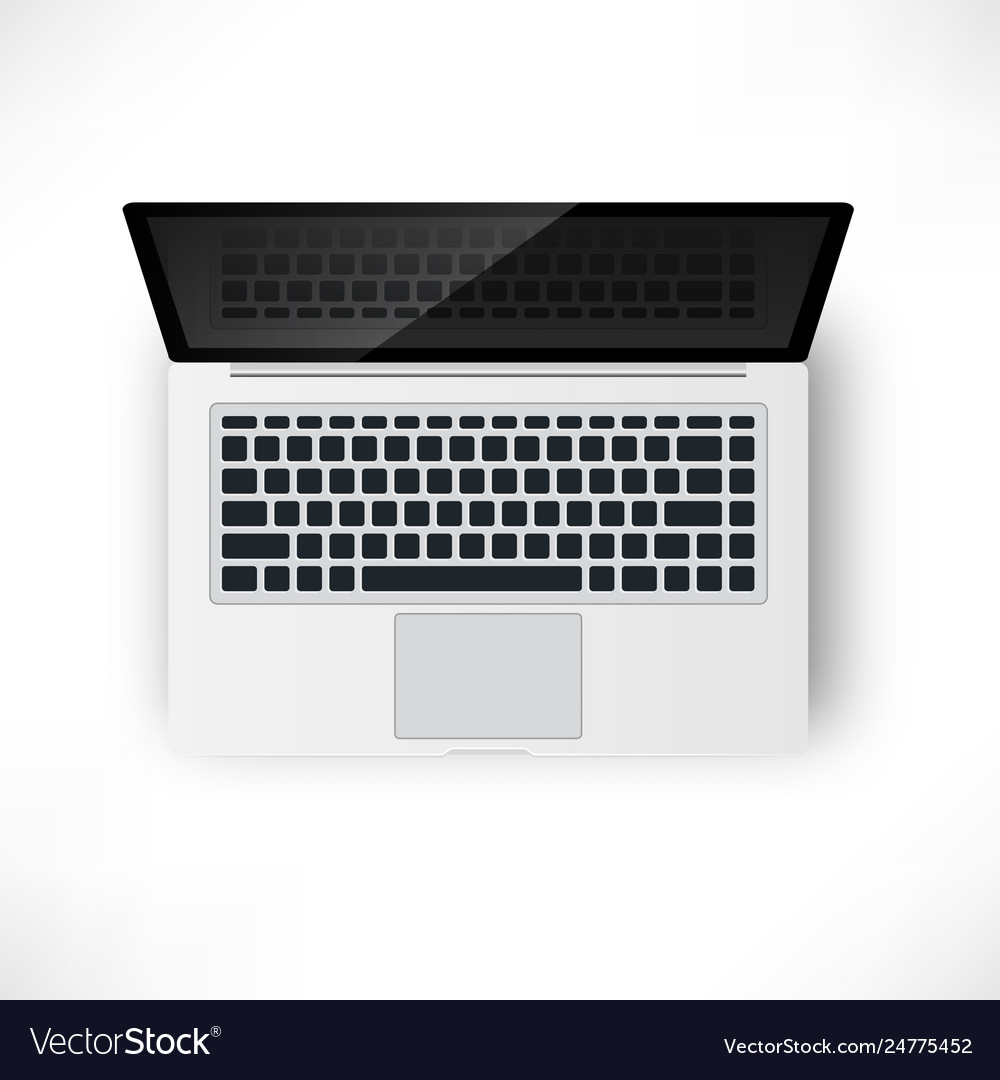 Laptop Top View Royalty Free HD Stock Photo and Image