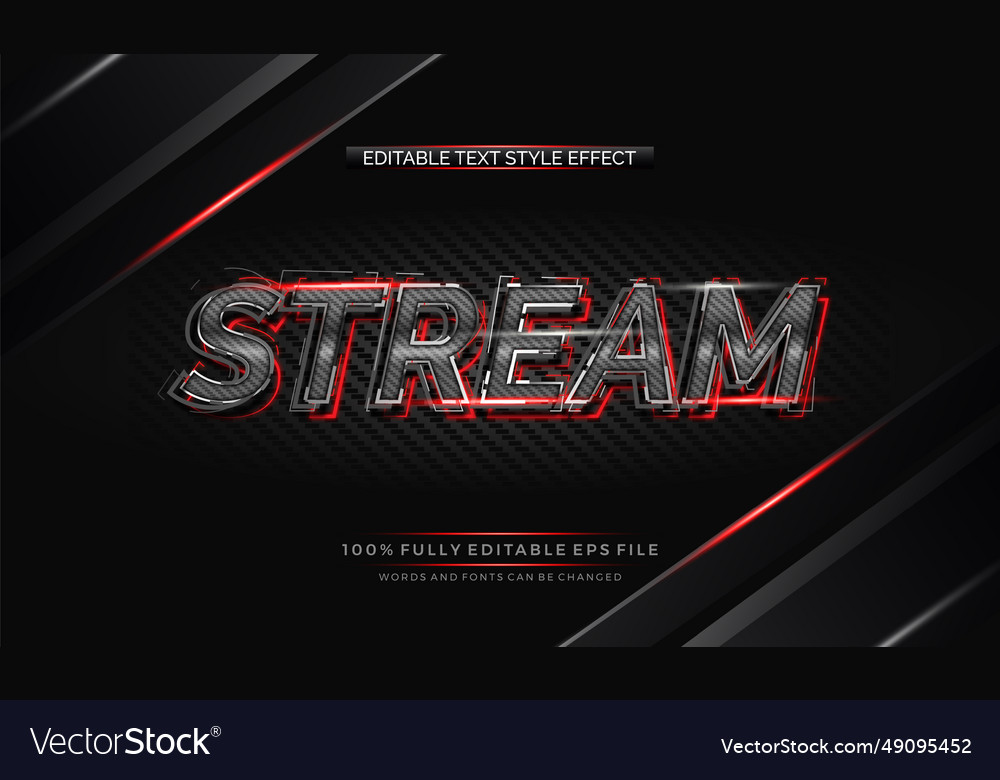 Modern editable text style effect ve vector image Modern editable text style effect ve