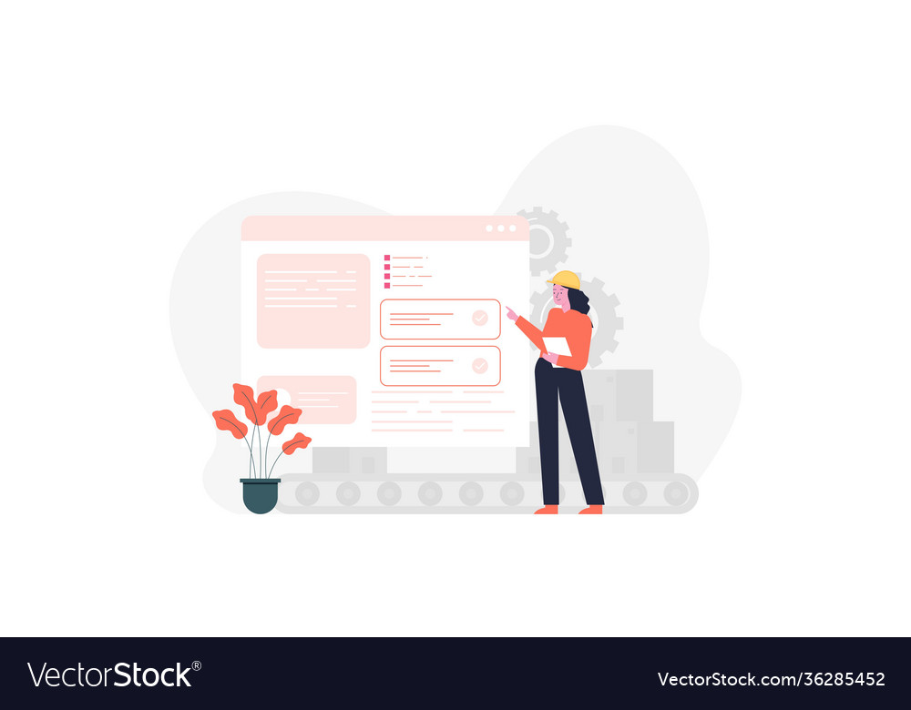 Qa engineers concept quality control