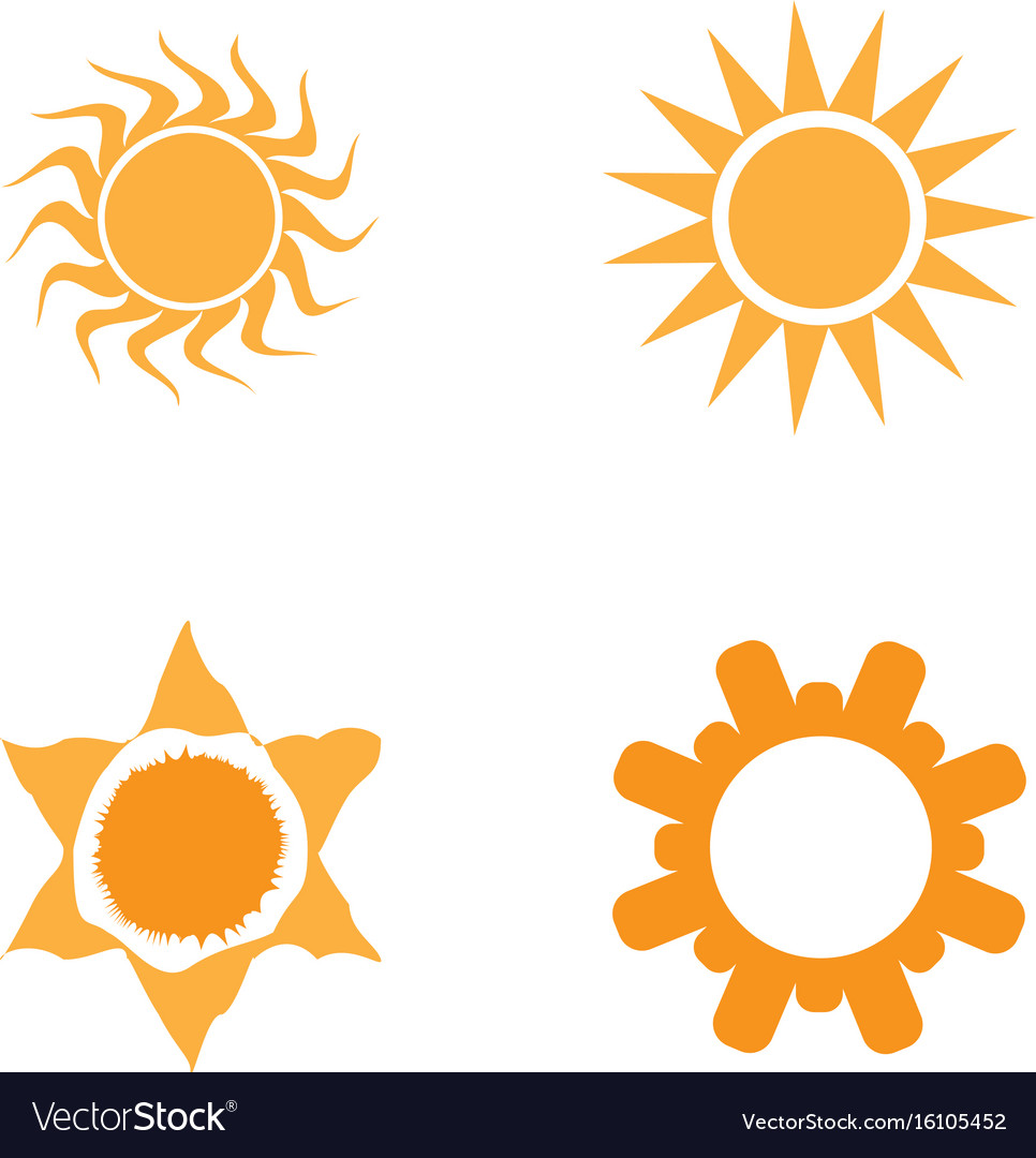 Set of sun icons