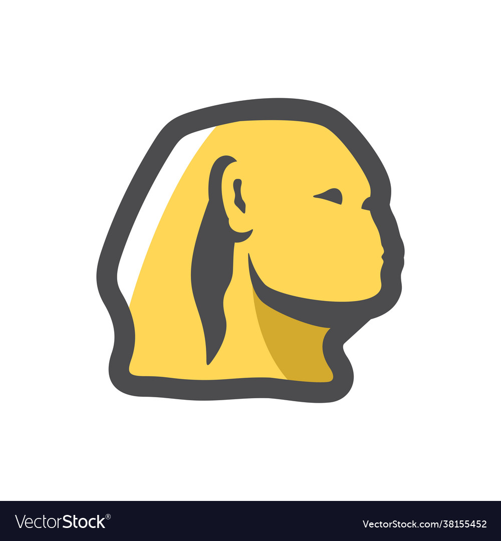 Sphinx egyptian statue icon cartoon vector image Sphinx egyptian statue icon cartoon