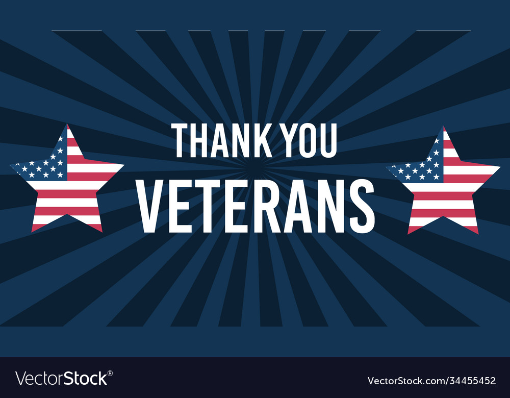 Veterans day honoring all who served november 11 Vector Image