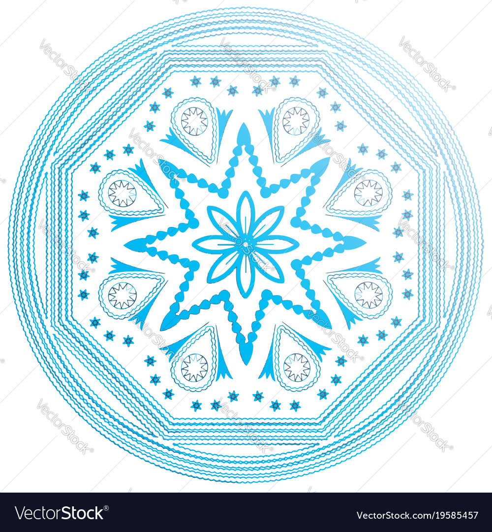 Blue mandala