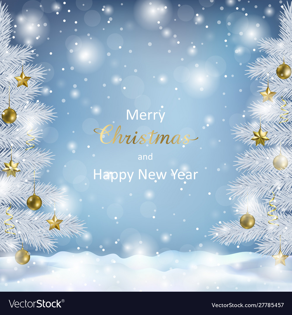 Christmas and new year greeting card