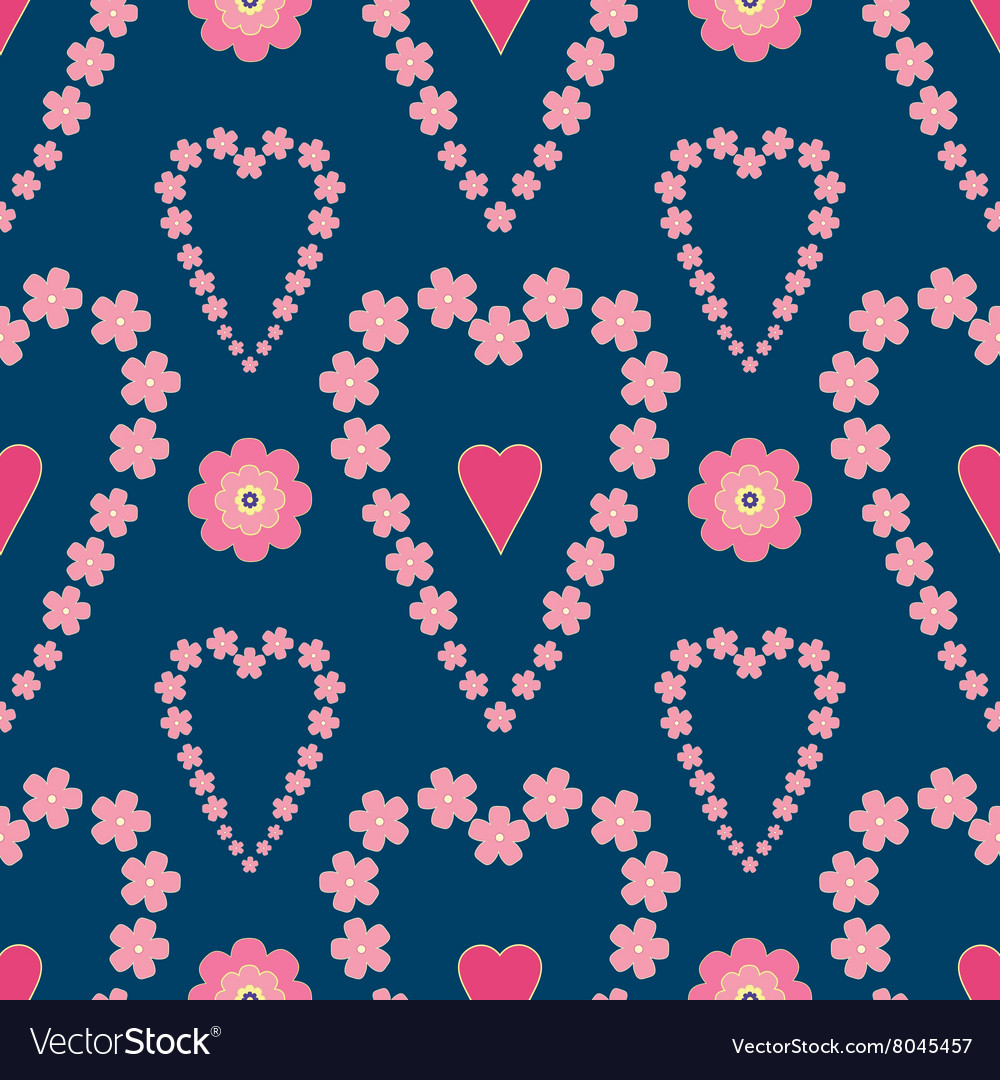 Floral background seamless pattern