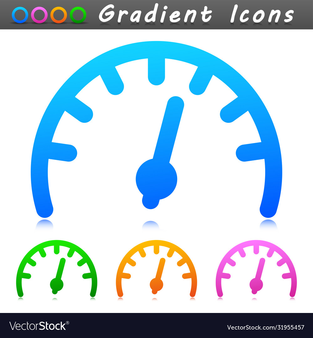 Gauge symbol icon design Royalty Free Vector Image