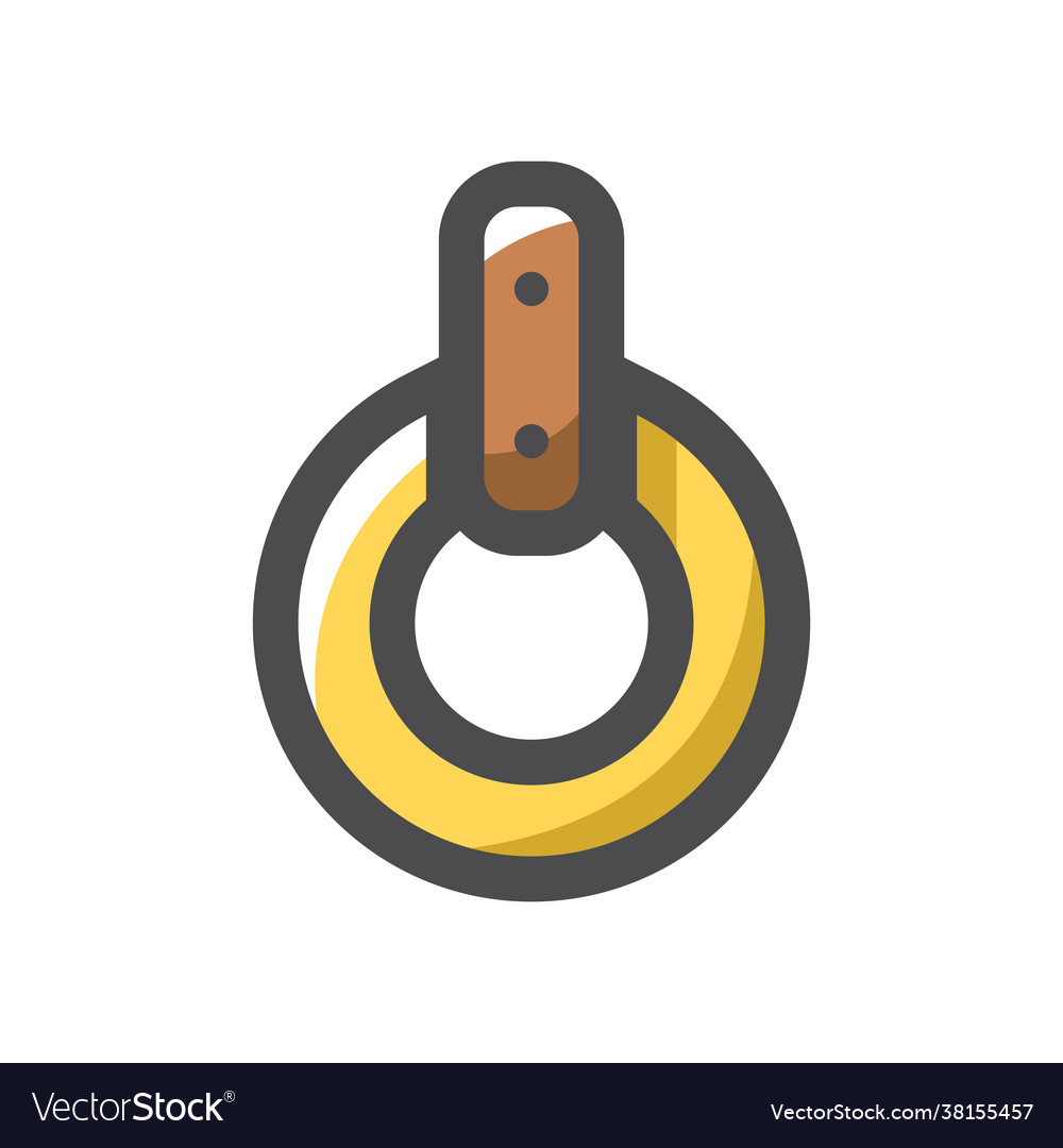 Gymnastic rings sports equipment icon