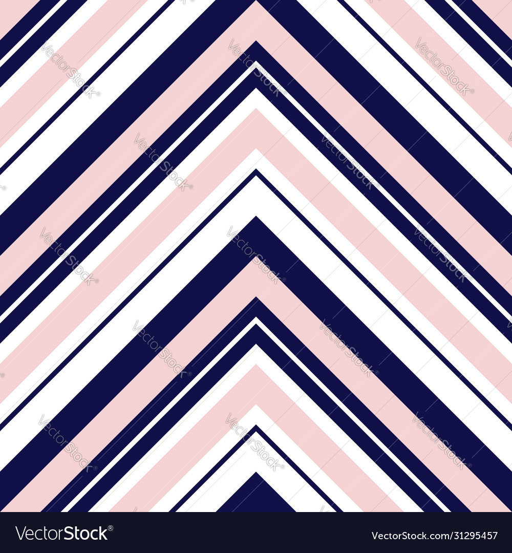 Pink and navy chevron diagonal stripes seamless