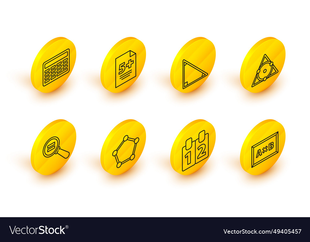 Set line calculation mathematics function cosine vector image Set line calculation mathematics function cosine