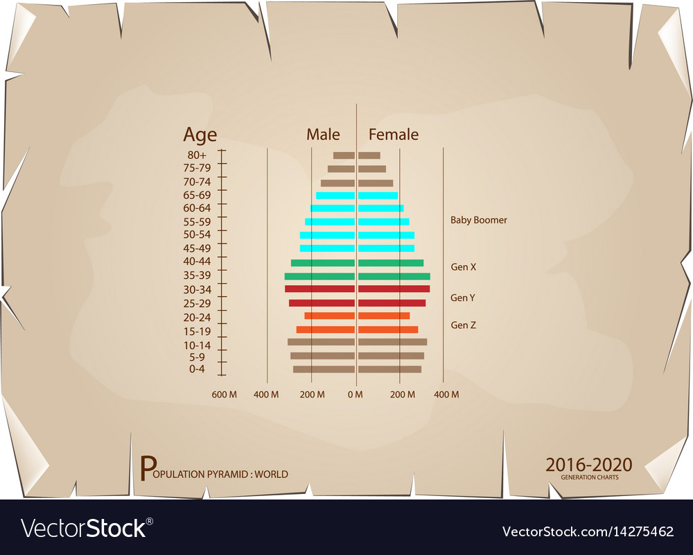 2016-2020 population pyramids graphs with 4 genera