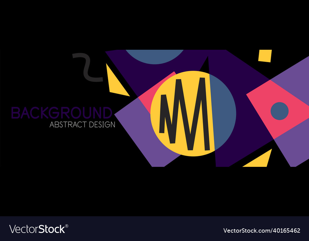 Abstract background blocks lines triangles vector image Abstract background blocks lines triangles