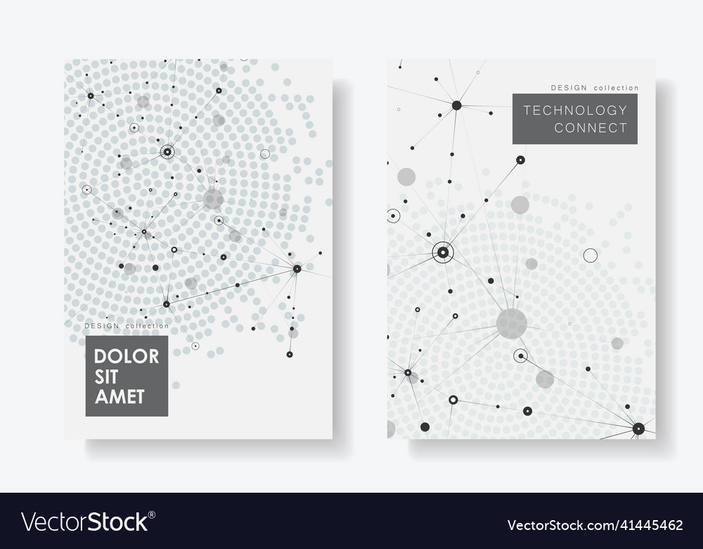Abstract composition with connect dots and lines vector image Abstract composition with connect dots and lines