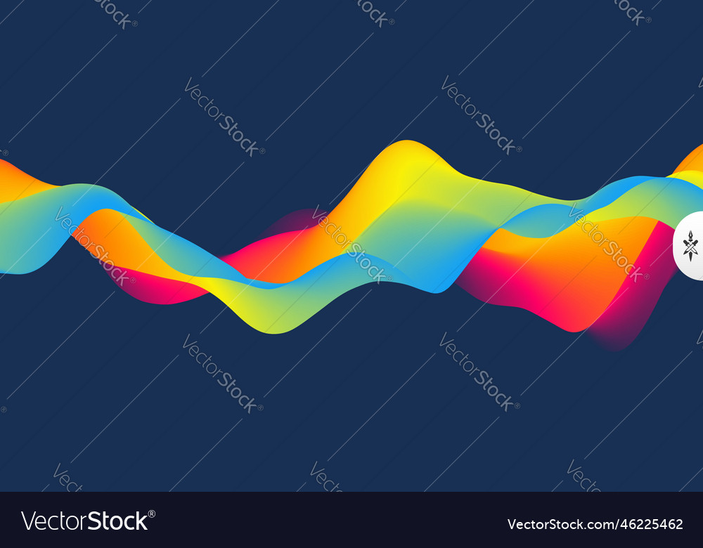 Abstract wavy background with modern gradient vector image Abstract wavy background with modern gradient