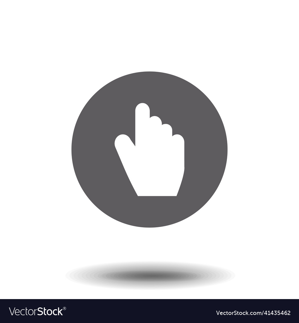 Cursor hand icon pointer vector image Cursor hand icon pointer